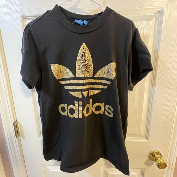 adidas Originals Tops - Adidas superstar gold foil tee